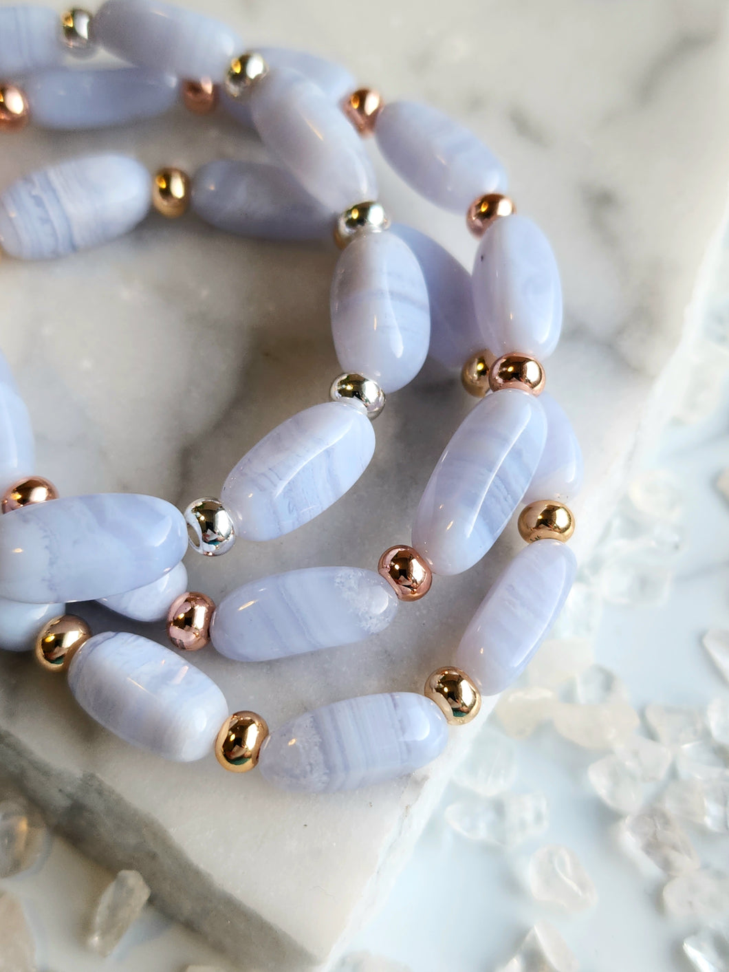 Blue Lace Agate Bracelet