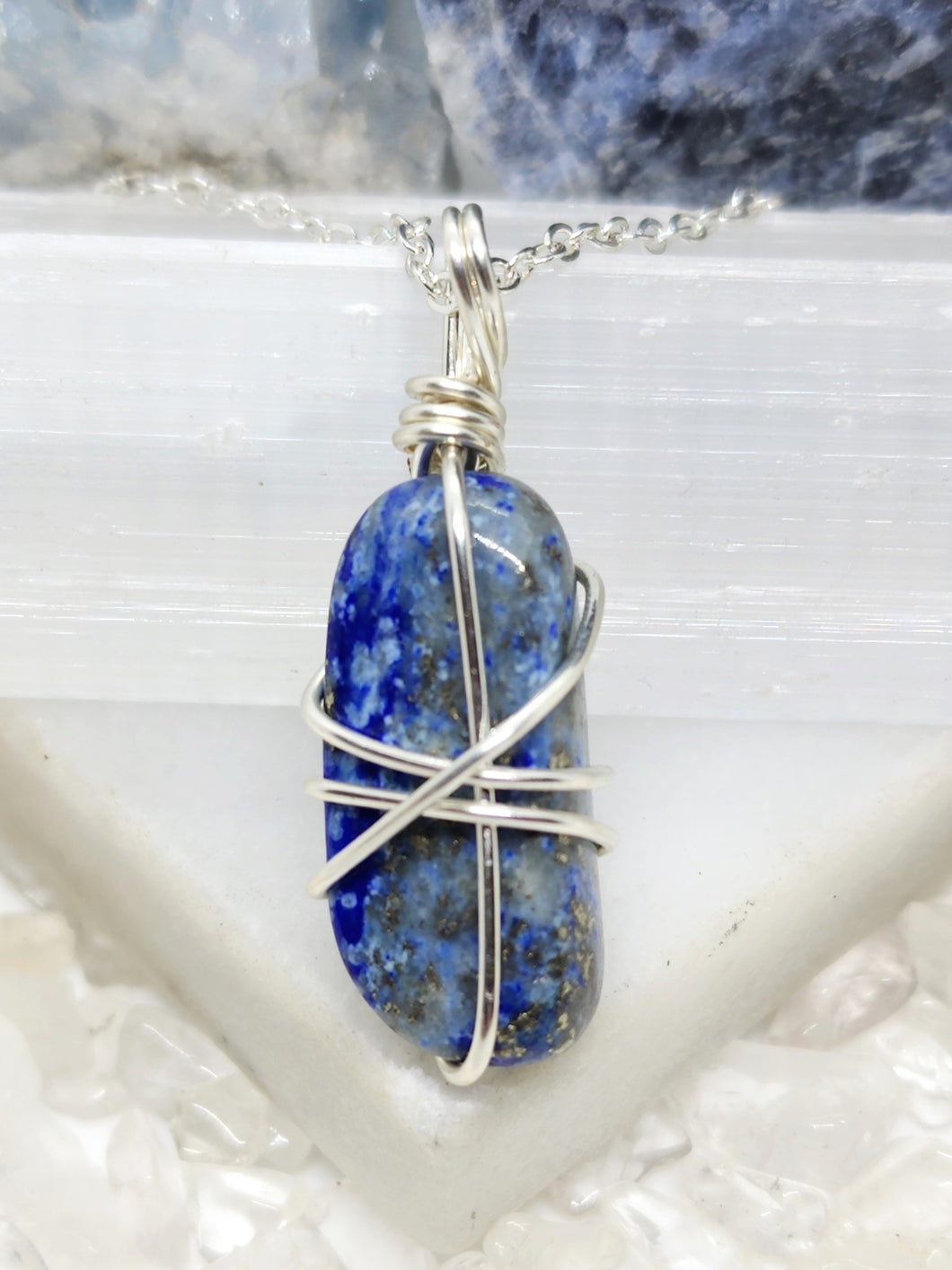 Unlock the power of Lapis Lazuli. With its rich deep blue color and golden flecks, this gemstone enhances intuition and spiritual insight, promoting clarity, wisdom, and inner peace. Ideal for deepening your spiritual practice