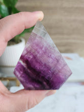 Load image into Gallery viewer, Purple Fluorite Faceted Free Form #1
