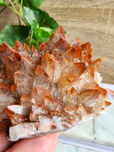 Load image into Gallery viewer, Red calcite is a vibrant carbonate mineral prized for its energizing and stabilizing properties. It enhances motivation and emotional healing, making it an excellent choice for boosting personal empowerment and vitality
